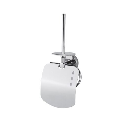Tema Mare Kapaklı ve Yedekli Krom Tuvalet Kağıtlığı
