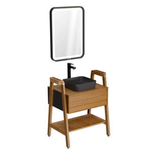 Creavit Truva 80 cm Antrasit Banyo Dolabı