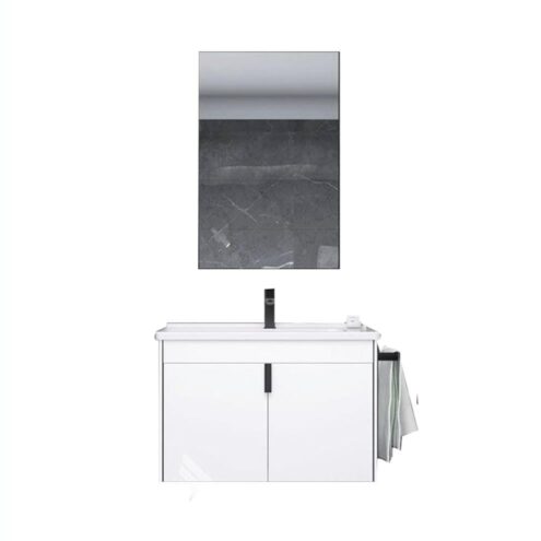 Orka Trio 65 cm Kapaklı Asma Banyo Dolabı Takımı