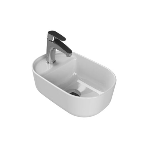 Turkuaz Aqua 42 cm Beyaz Tezgah Üstü Lavabo