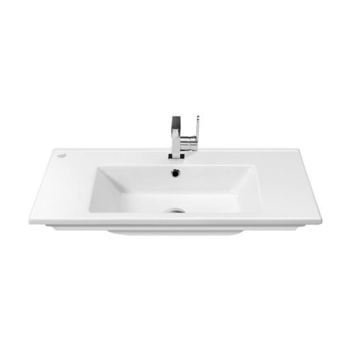 Turkuaz Arte 85 cm Beyaz Etajerli Lavabo