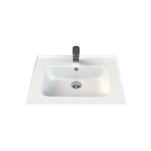 Turkuaz Blue 65 cm Beyaz Etajerli Lavabo