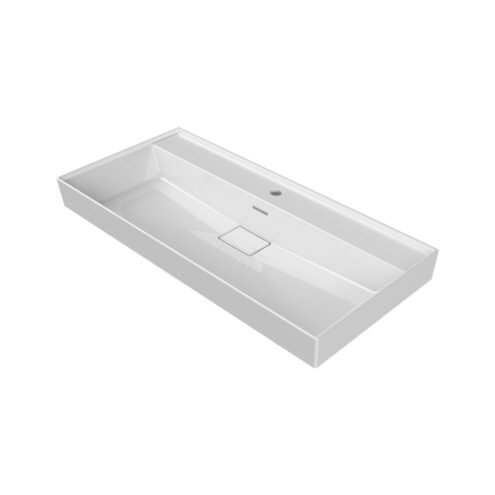 Turkuaz Sharp 100 cm Beyaz Etajerli Lavabo