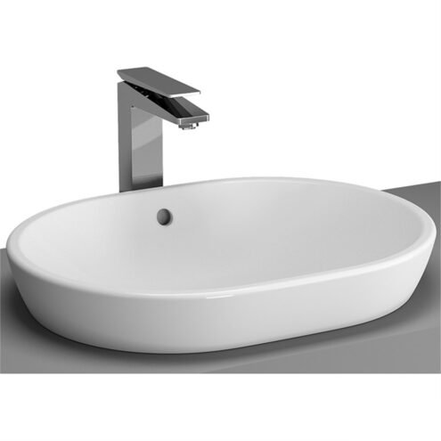 VitrA Metropole 60 cm Beyaz Tezgah Üstü Oval Çanak Lavabo