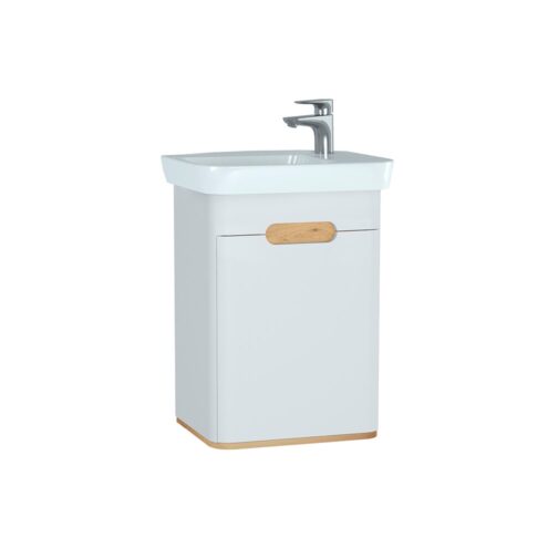 VitrA Sento 50 cm Mat Beyaz Sol Kapaklı Lavabo Alt Dolabı