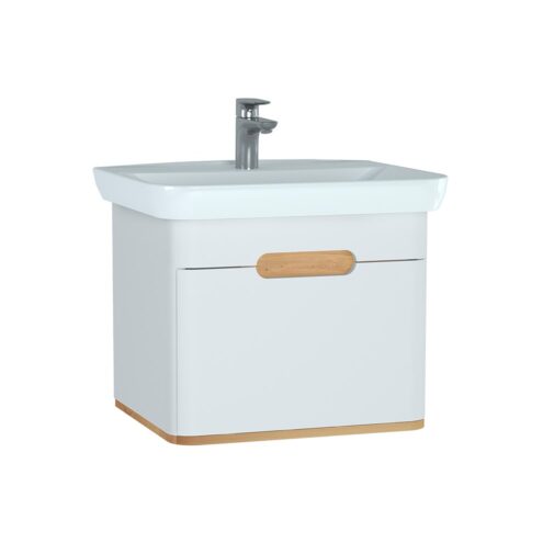 VitrA Sento 65 cm Mat Beyaz Çekmeceli Lavabo Alt Dolabı