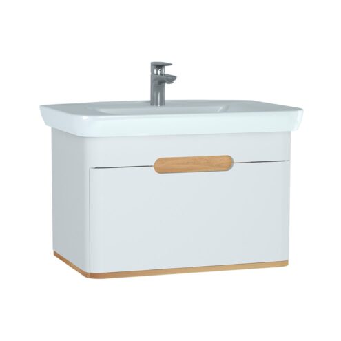 VitrA Sento 80 cm Mat Beyaz Çekmeceli Lavabo Alt Dolabı