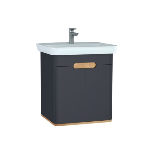 VitrA Sento 65 cm Mat Antrasit Lavabo Alt Dolabı