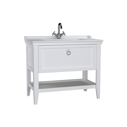VitrA Valarte 100 cm Mat Beyaz Çekmeceli Lavabo Alt Dolabı
