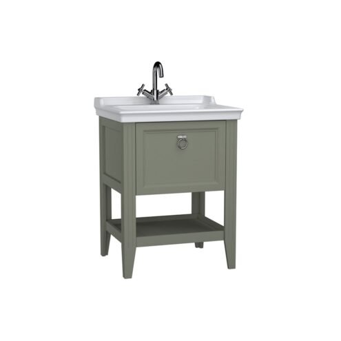 VitrA Valarte 65 cm Mat Gri Çekmeceli Lavabo Alt Dolabı