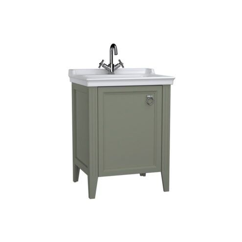 VitrA Valarte 65 cm Mat Gri Kapaklı Lavabo Alt Dolabı
