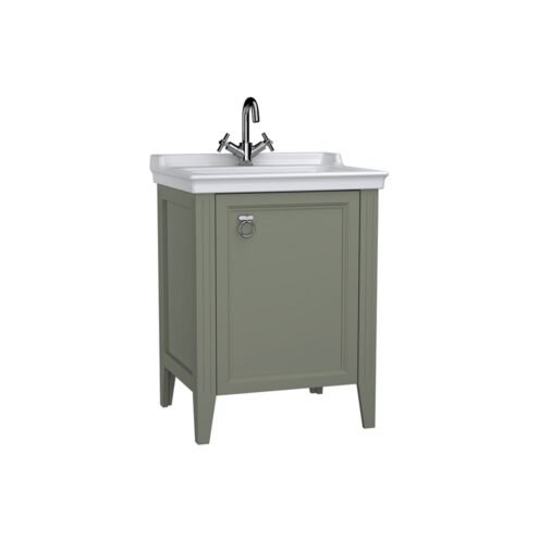 VitrA Valarte 65 cm Mat Gri Kapaklı Lavabo Alt Dolabı