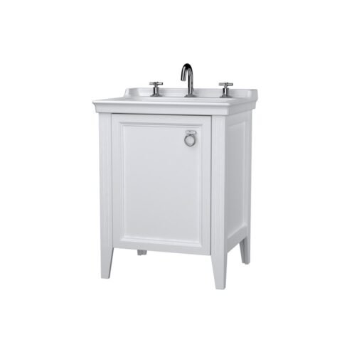 VitrA Valarte 65 cm Mat Beyaz Sol Kapaklı Lavabo Alt Dolabı