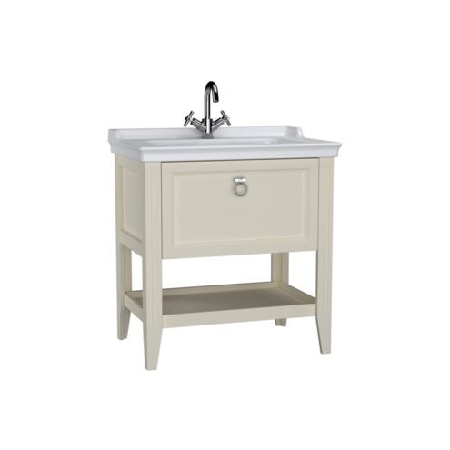 VitrA Valarte 80 cm Mat Fildişi Çekmeceli Lavabo Alt Dolabı
