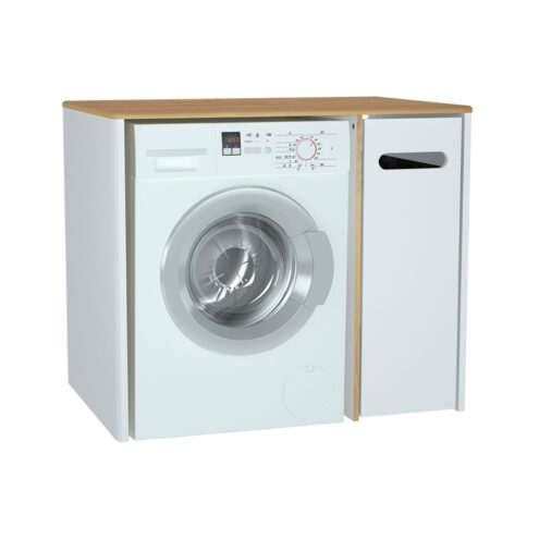 VitrA Sento 105 cm Mat Beyaz Çamaşır Makinesi Dolabı