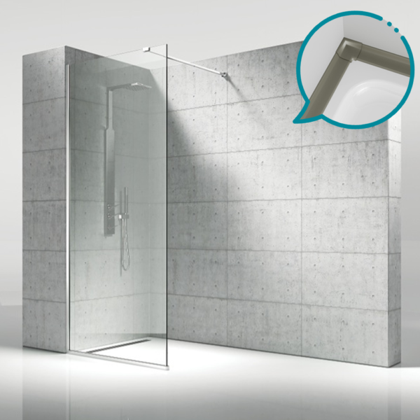 Pakduş Walk İn 90 cm 1 Sabit Kum Beji Duşakabin