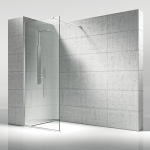 Pakduş Walk İn 90 cm 1 Sabit Parlak Eloksal Duşakabin