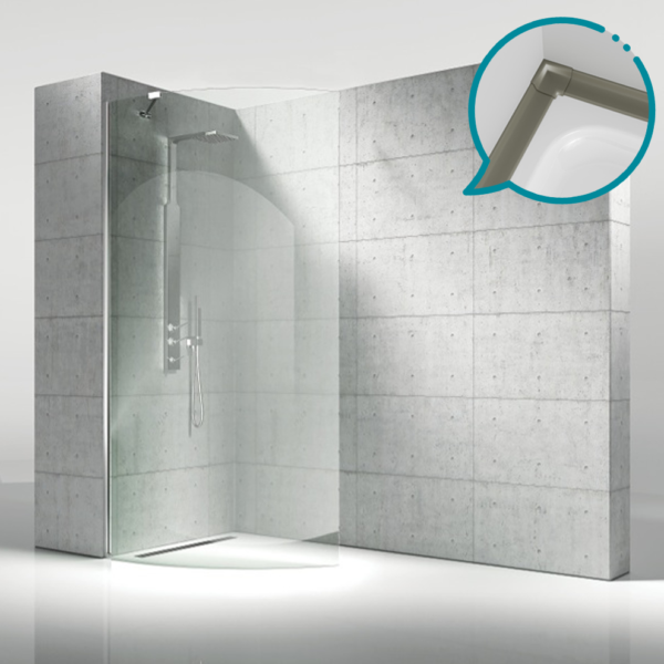 Pakduş Walk İn 120 cm 1 Sabit Kum Beji Duşakabin