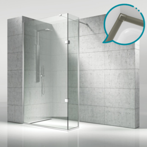 Pakduş Walk İn 70x40 cm 2 Sabit Kum Beji Duşakabin