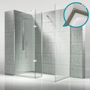 Pakduş Walk İn 70x40 cm 3 Sabit Kum Beji Duşakabin