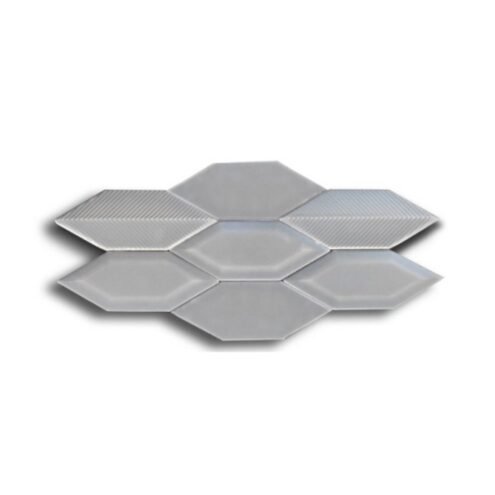 Dekozen Yaprak Düz-Metro-Çizgi 15x5 cm Parlak Siyah Çatlak Sırlı El Yapımı Seramik