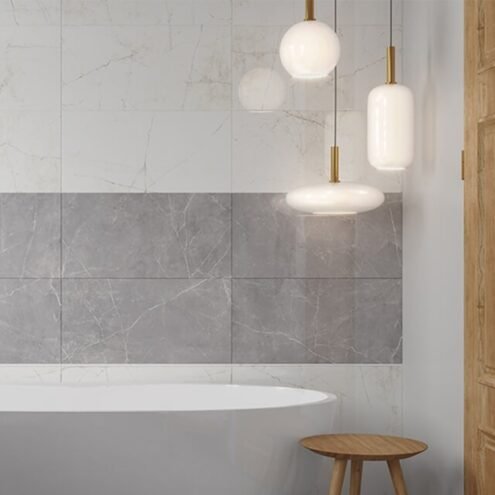 Yurtbay Seramik Sterlina 30x60 cm Beyaz Sırlı Granit