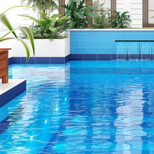 Yurtbay Seramik Pool 12.5X25 cm Mavi Sırlı Granit