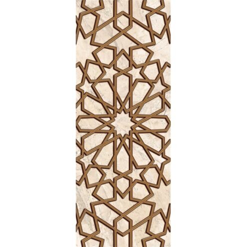 Yurtbay Seramik Bergama Selçuklu Krem 25x65 cm Fon Dekor