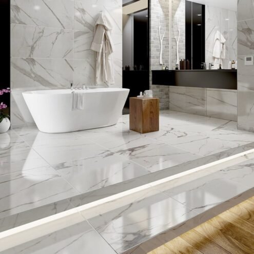 Yurtbay Seramik Royal Marble Beyaz 60x60 cm Parlak Granit