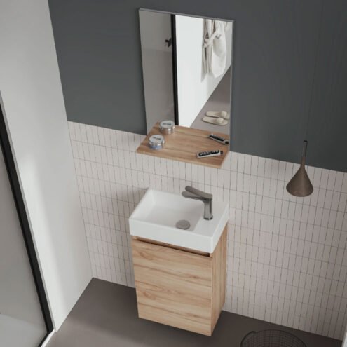 Orka Conza 45 cm Dar Banyo Dolabı