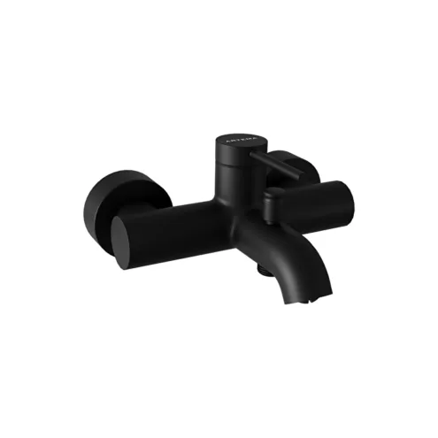 Artema Minimax Round mat siyah banyo bataryası