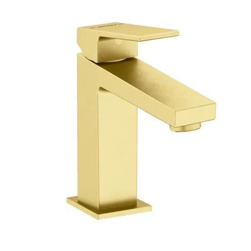 Artema Minimax Square fırçalı altın yüksek lavabo bataryası