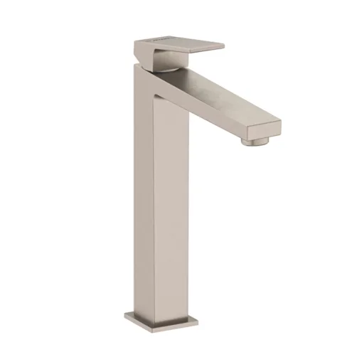 Artema Minimax Square fırçalı nikel çanak lavabo uyumlu lavabo bataryası