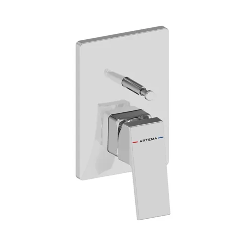 Artema Minimax Square krom ankastre banyo duş bataryası Minibox