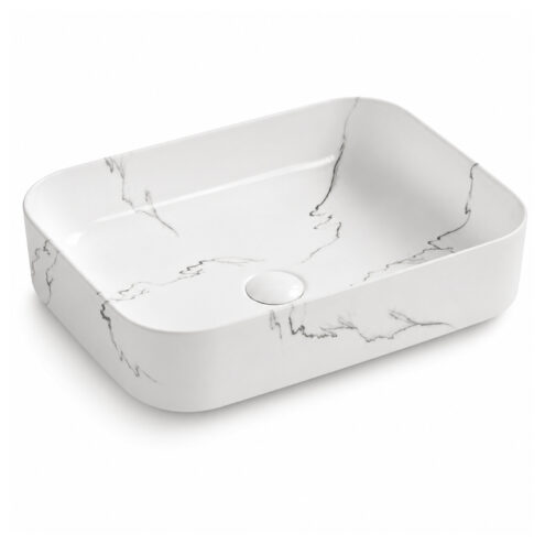 Boden Calacatta 50 cm çanak lavabo