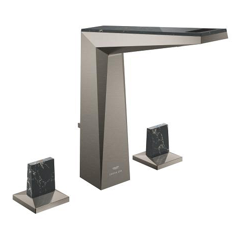Grohe Allure Brilliant Private Collection 3 Delikli Çift Kumandalı Lavabo Bataryası Fırçalı Hard Graphite (20669AL0)