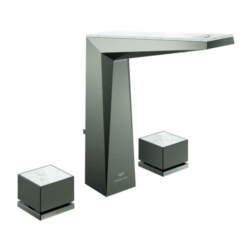 Grohe Allure Brilliant Private Collection 3 Delikli Çift Kumandalı Lavabo Bataryası Fırçalı Hard Graphite (20671AL0)