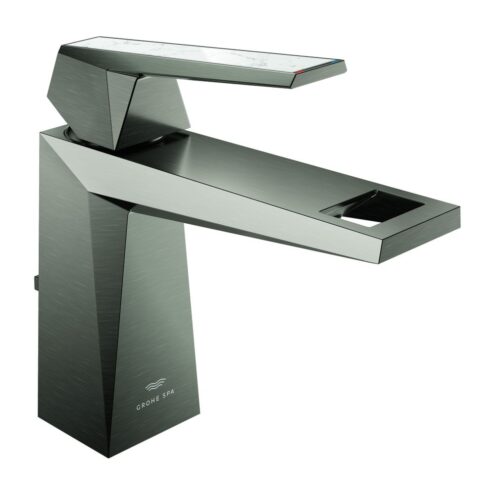 Grohe Allure Brilliant Private Collection Tek Kumandalı Lavabo Bataryası M Boy Fırçalı Hard Graphite (24398AL0)