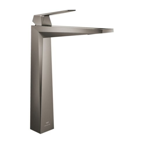 Grohe Allure Brilliant Tek Kumandalı Lavabo Bataryası Çanak Lavabo Uyumlu, Gidersiz Fırçalı Hard Graphite