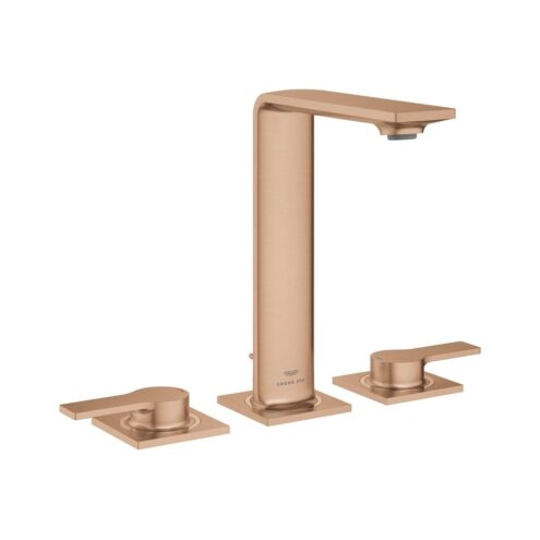 Grohe Allure New 3 Delikli Lavabo Bataryası Fırçalı Warm Sunset