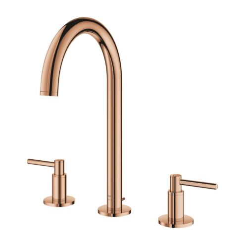 Grohe Atrio New Classic 3 Delikli Çift Kumandalı Lavabo Bataryası Warm Sunset (20649DA0)