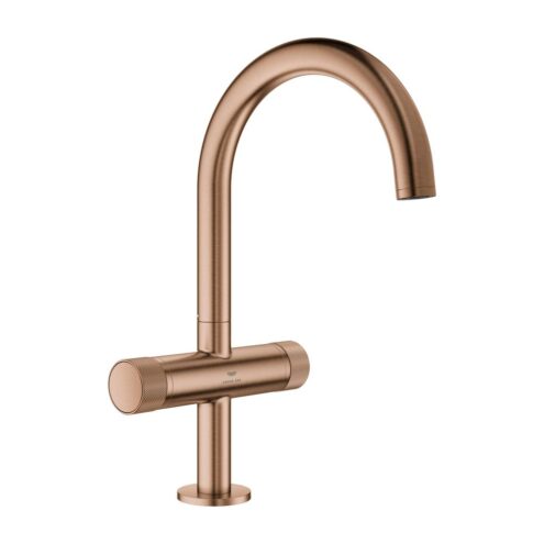 Grohe Atrio Private Collection Lavabo Bataryası L Boy Fırçalı Warm Sunset (21138DL0)
