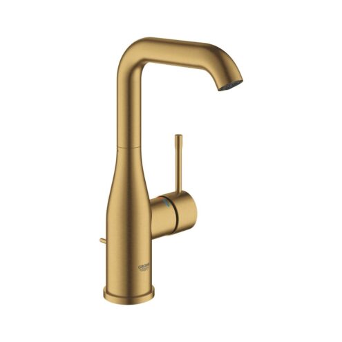 Grohe Essence New Tek Kumandalı Lavabo Bataryası Fırçalı Cool Sunrise (24174GN1)