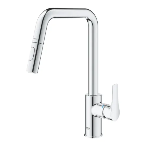 GROHE Eurosmart çekilebilir spiralli 2 akışlı eviye bataryası krom, 30619000