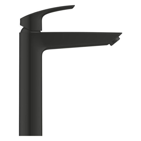 GROHE Eurosmart tek kumandalı çanak lavabo bataryası XL boy mat siyah