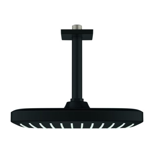 Grohe Tempesta Cube Tepe Duşu Seti Kare, 250×250 mm, 142 mm Mat Siyah