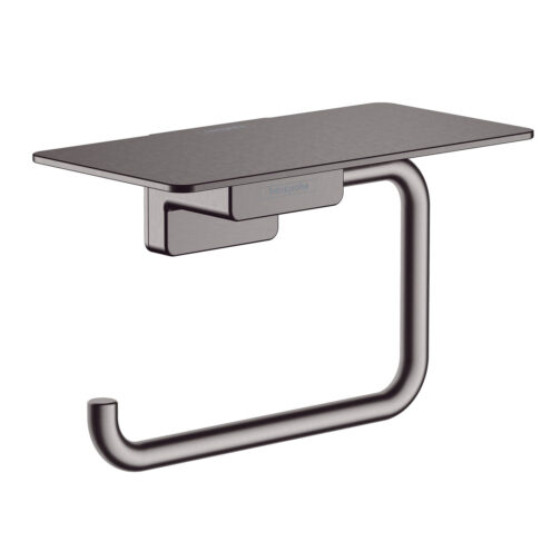 Hansgrohe AddStoris Tuvalet kağıtlığı raflı mat siyah krom 41772340