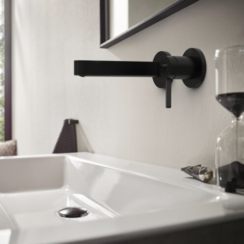 Hansgrohe Finoris 16,5 cm Gagalı Ankastre Lavabo Bataryası Satin Siyah 76051670