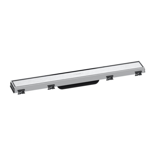 Hansgrohe Linear duş kanalı 60 cm seramik kaplanabilir kapak yüksekliği ayarlanabilir çerçeve ile Paslanmaz Çelik Optik 56036800