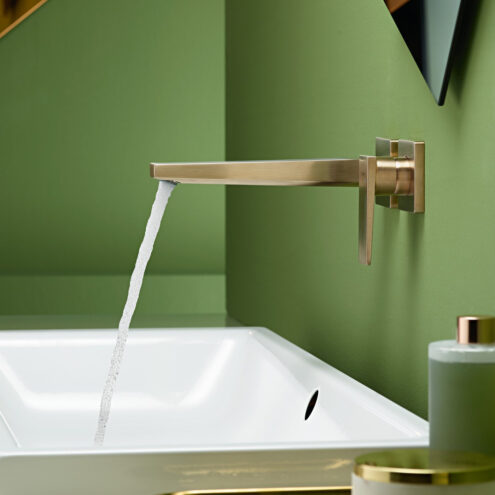 Hansgrohe Metropol Çubuk Volanlı Ankastre Lavabo Bataryası 225 Mat Bronz 32526140